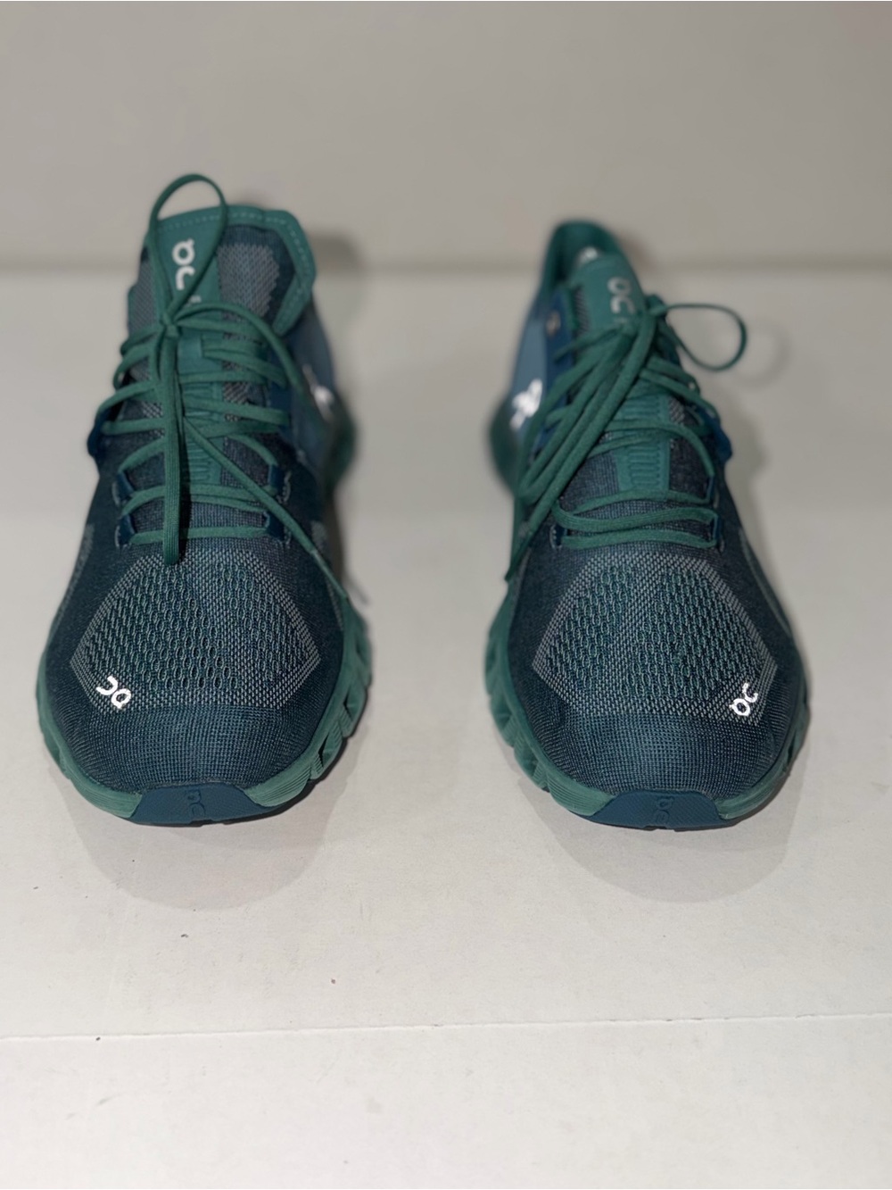 On Running Men’s Cloudshoe Athletic Sneakers in Teal Green